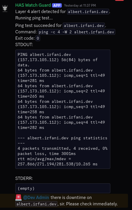 Discord Monitoring Bot